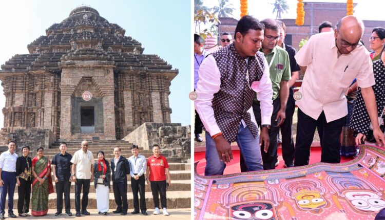 Singapore President visits Konark & Heritage Village Raghurajpur