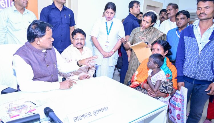 Odisha CM directed Grievance Cell to approve immediate assistance of Rs. 5 lakh from the CMRF for the medical assistance of a girl, Pratyusha Giri from Boudh District who is suffering from critical illness.