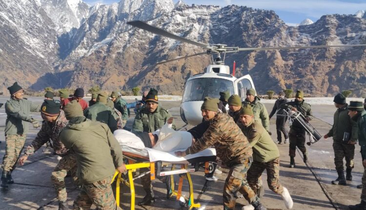 Uttarakhand: 14 civilians have been rescued and evacuated from avalanche site by Indian Army this morning.