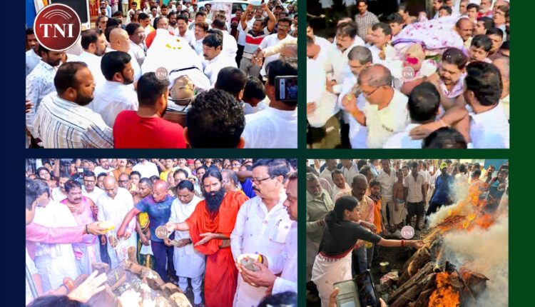 Last Rites of Dr. Debendra Pradhan held at Puri Swargadwar