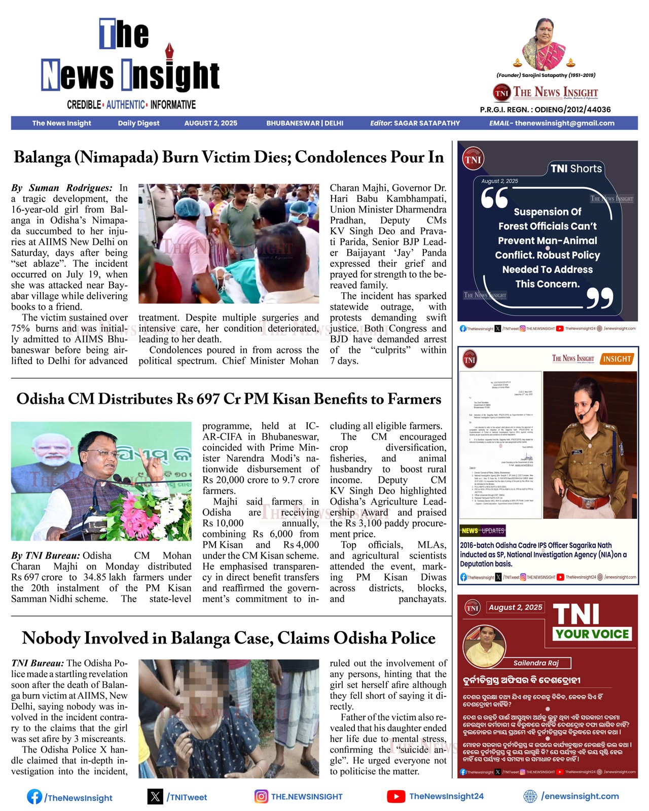 TNI Daily Digest - August 2, 2025