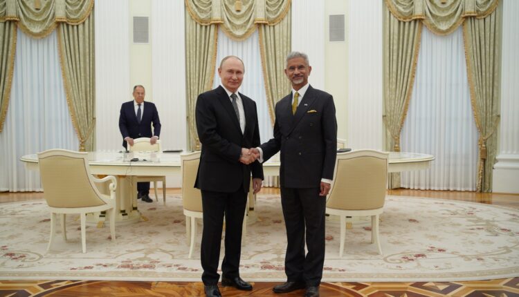 External affairs minister S Jaishankar met Russian President Vladimir Putin in Moscow during his three day visit to Russia.