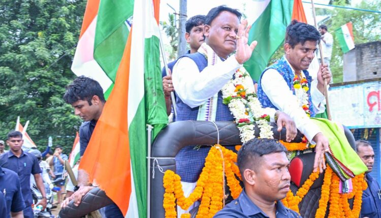 Odisha CM Mohan Majhi attends Tiranga Rally at Cuttack 42 Mouza