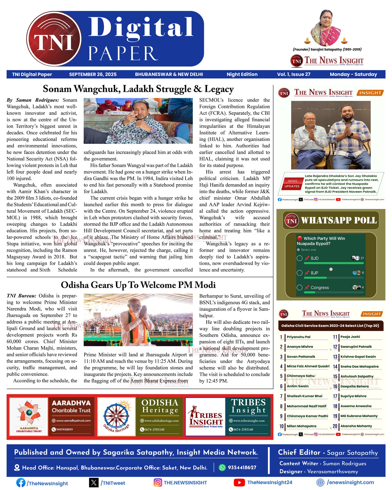 TNI Digital Paper - September 26, 2025