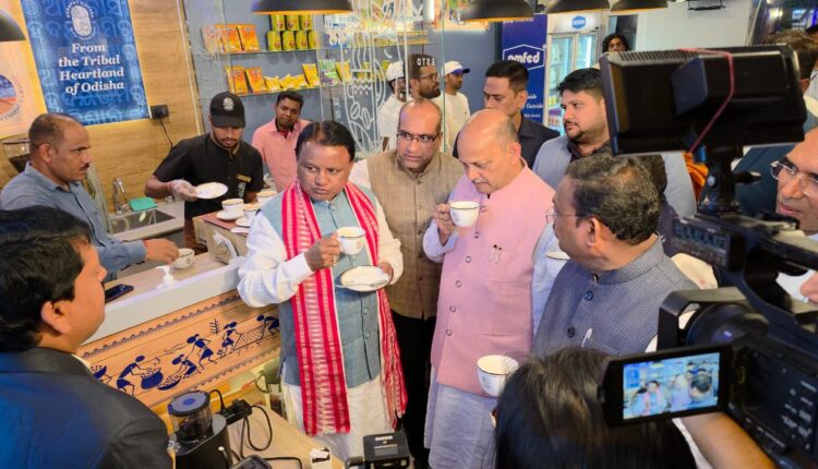 Odisha Chief Minister Mohan Charan Majhi inaugurates OMFED Cafe, Koraput Coffee Cafe at New Delhi.