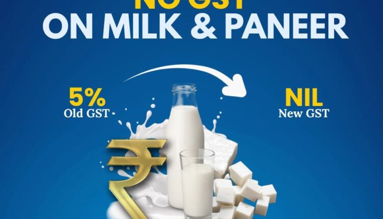 GST Rationalization Boosts Dairy Sector; Most Products Now at Nil or 5%