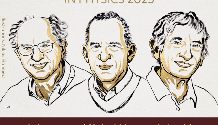 Three scientists (John Clarke, Michel Devoret, and John Martinis) win 2025 Nobel Prize in Physics for quantum breakthroughs.