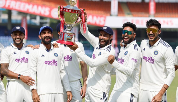 India completes a remarkable 2-0 clean sweep in the IND vs West Indies Test series 2025 with a stunning 7-wicket victory.