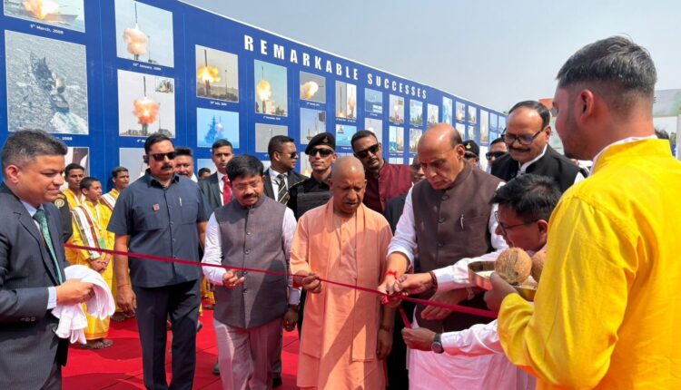 Defence Minister Rajnath Singh and UP CM Yogi Adityanath flag-off first batch of BrahMos missiles manufactured at the BrahMos Aerospace unit in Lucknow.