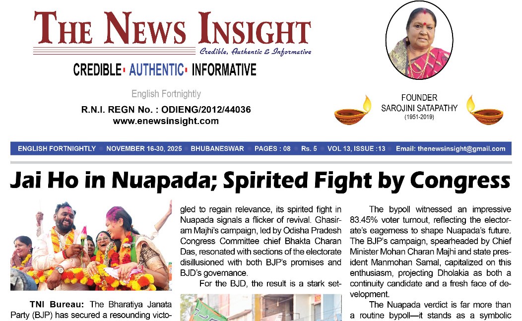 The News Insight (English Fortnightly) Epaper – November 16-30, 2025