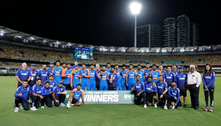 India VS Australia: 5th T20I has been called off due to rain. India wins the T20 series 2-1 against Australia.