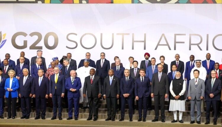 Johannesburg, South Africa: Prime Minister Narendra Modi interacts with several World leaders at G-20 Summit.
