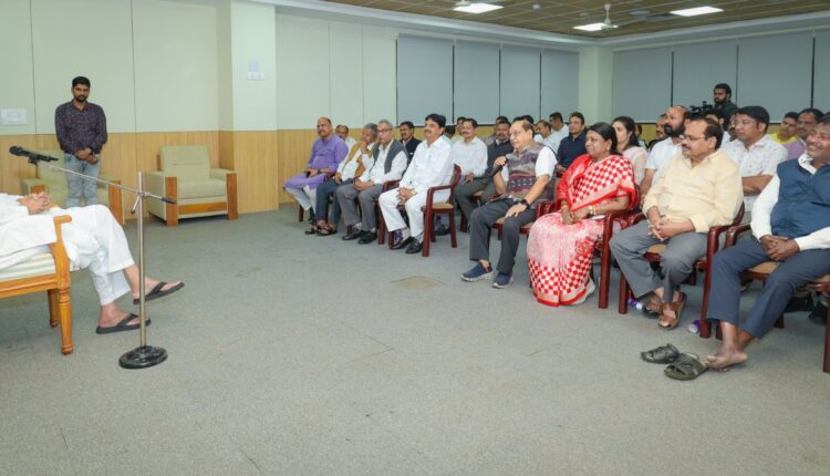 Naveen Leads BJD Legislature Party Meet