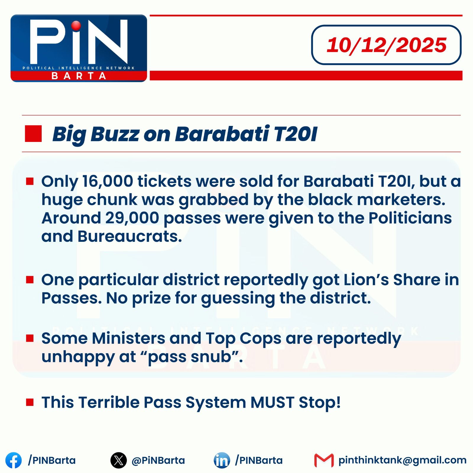 PiN Barta - Pass System Must Stop