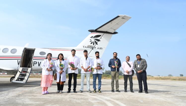 A team of expert doctors from SCB Medical College and Hospital reaches in Malkangiri district to provide quality healthcare services under Mukhyamantri Bayu Swasthya Seva Yojana.