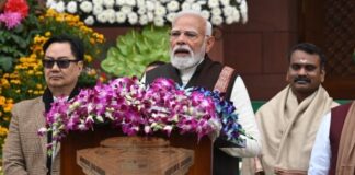 Prime Minister Narendra Modi delivers remarks at the beginning of the Budget Session of Parliament, saying that Budget Session marks key step toward developed India goal by 2047.