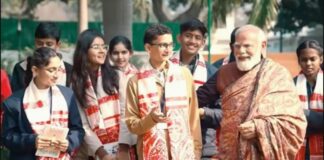 PM Narendra Modi interacts with students during the 9th edition of 'Pariksha pe Charcha'; advices to follow own pattern.