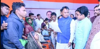 Odisha CM Mohan Majhi hears public grievances at 17th Grievance Redressal Programme today.
