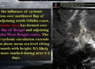 Low pressure forms over Bay of Bengal, heavy rain lashes several parts of Odisha.
