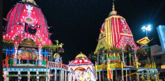 Sacred Hera Panchami rituals were observed on Monday, marking fifth day of Ratha Jatra. Goddess Lakshmi breaks part of the Nandighosha Ratha of Mahaprabhu Shri Jagannatha.