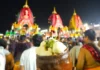 The annual Ratha Jatra festivities in Puri will conclude today with the observance of Niladri Bije. Devotees mark the occasion by offering rasagola to Lord Jagannatha.