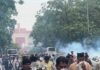 Massive Protests near Parliament; Cops use Tear Gas