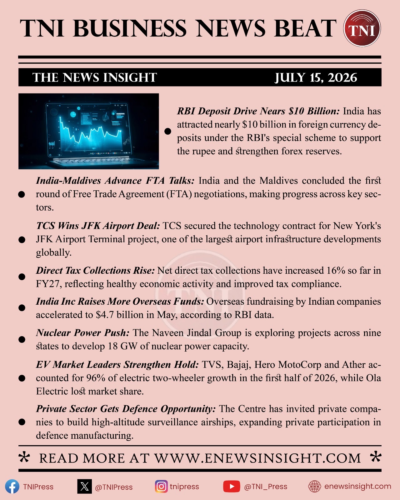 TNI Business News Beat - July 15, 2026